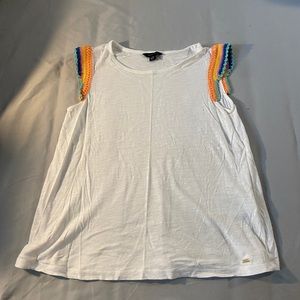 White tank top with embroidery from Tommy Hilfiger